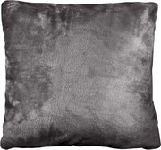 Polášek Poťah na vankúš z mikroplyšu - Tmavošedá | 70 x 90 cm