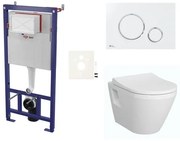 Cenovo zvýhodnený závesný WC set SAT do ľahkých stien / predstenová montáž + WC VitrA Integra SIKOSSINTRE70K