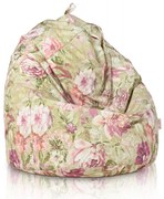 Sedací vak Sako pastelové kvety