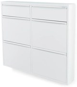 Biela kovová skrinka na topánky Billy – Spinder Design