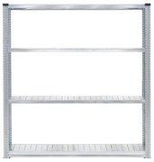 Policový kovový regál TRANSFORM, základná sekcia, 1972x1500x320 mm