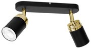 Bodové svietidlo RENO 2xGU10/8W/230V čierna/zlatá