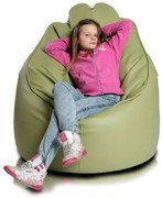 INTERMEDIC SK - Sedací vak Star 85x90 cm | ergonomický dizajn s podrúčkami, 300 l Farba: E08 - Zelená svetlá (ekokoža)