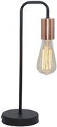 Candellux Čierna stolová lampa Herpe pre žiarovku E27 41-66862