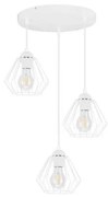 Luster na lanku CEED 3xE27/60W/230V biela