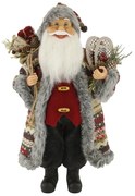 Dekorácia Vianočný Mikuláš Vzorovaný 46cm