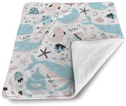 Sablio Deka pre bábätko Animovaný Morský svet - 80x100 cm