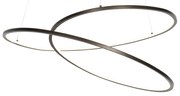 Dizajnové závesné svietidlo bronzové 72 cm vrátane LED 3-stupňového stmievača - Rowan