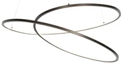 Dizajnové závesné svietidlo bronzové 72 cm vrátane LED 3-stupňového stmievača - Rowan