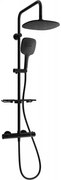 Mexen KT17 sprchový set s termostatickou batériou Kai, čierna,771501793-70