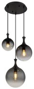 Globo 15885-3H - Luster na lanku DALTON 3xE27/10W/230V pr. 48 cm čierna GL7541