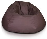 INTERMEDIC SK - Sedací vak MAXI 140x70 cm z polyesteru | rodinný vak, veľké kreslo, 570 l Farba: NC15 - Hnedá tmavá (Polyester)