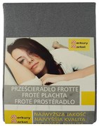 Prestieradlo froté s gumičkou 90x200 šedá 70