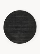 Okrúhly ručne tkaný koberec z viskózy Jane