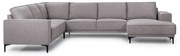 Sivá rohová pohovka (pravý roh/do "U") Copenhagen – Scandic