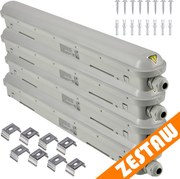 SADA 4 ks hermetických svietidiel PILA 60cm 18W 4000K 2000lm IP65