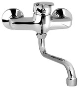 Mereo Mereo, Drezová nástenná batéria, Sonáta, s ramienkom rúrkovým ø 18 mm - 300 mm, chróm, MER-CB30106N