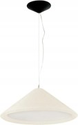 Závesné svietidlo Faro Saigon In 700, slonovinová biela, textilné tienidlo