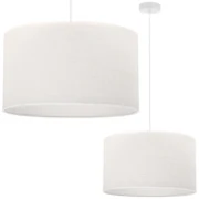Závesné svietidlo Juta, 1x biele jutové tienidlo, (fi 40cm), w