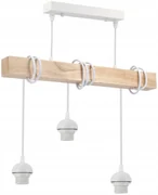 BERGE LED stropné svietidlo, 3xE27, loft, nastaviteľné, s tienidlami - biele