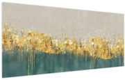 Obraz - Textúra so zlatým dekorom (120x50 cm)