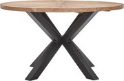 XXXLutz JEDÁLENSKÝ STÔL, akácia, čierna, farba akácie, 130/130/76 cm Livetastic - Stoly - 000377008903