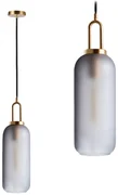 Toolight - Sklenené závesné svietidlo 1xE27 60W APP442-CP, zlatá, OSW-05934