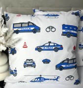 INTERMEDIC SK Posteľná obliečka Polícia - biela na vankúšik 40x40cm