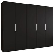 Skriňa Marbella I 250 čierna/strieborný