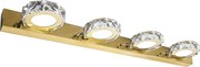 Toolight Toolight, LED nástenné svietidlo 62 cm, 12W, 4000K, 1000lm, APP1941-4W, zlatá lesklá, OSW-66075
