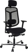 XXXLutz OTOČNÁ STOLIČKA, sieťovina, čierna MID.YOU - Online Only kancelárie - 001918034202