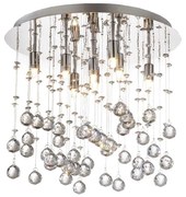 Ideal Lux-LED Krištáľové stropné svietidlo MOONLIGHT 8xG9/3W/230V pr. 40 cm chróm