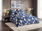 Obliečky z mikrovlákna INDIGO BLOOM modré Rozmer obliečky: 2 ks 70 x 90 cm | 200 x 220 cm