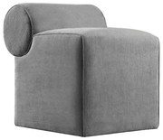 Taburet TIKI 47x45 cm sivý