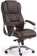 Kancelárske kreslo kožené Foster tmavohnedé