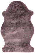 Kusový koberec Samba 495 Mauve (tvar kožušiny), 55x85 tvar kožušiny, fialová, obývacia izba, Obsession