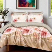 Obliečky GERAN PINK ROSES 7-dielna sada 140x200 cm
