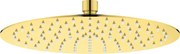 Deante Cascada, okrúhla oceľová dažďová sprchová hlavica 250mm, zlatá lesklá, DEA-NAC_Z10K