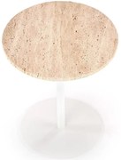 Konferenčný stolík Traverso travertín/biela