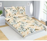 Bellatex Bavlnené obliečky Klas béžová, 140 x 200cm, 70 x 90 cm