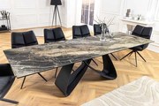 Rozkladací keramický jedálenský stôl Infinity 180-220-260cm taupe mramor