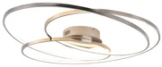 Oceľové stropné svietidlo 80 cm vrátane LED 3-stupňové stmievateľné - Rowin