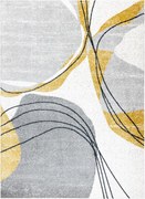 Kusový koberec Fusion 5868 white/yellow, 80x150, šedá, kancelária, Dywany Łuszczów