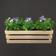 AMADEA Drevený obal na kvetináč prírodný, 52x21, 5x17cm, český výrobok