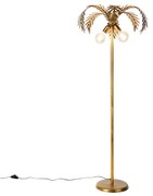 Vintage stojaca lampa zlatá 156 cm 2-svetlo - Botanica