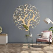 Drevený obraz na stenu strom v kruhu | ZITNAK: Preglejka Topoľ - Honey 3071 30 x 30 cm 3926-94365 PR0309
