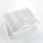 Biela/béžová súprava prikrývky a obliečky na vankúš jersey 220x240 cm Cassandra – douceur d'intérieur