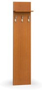 Vešiaková stena PRIMO WOOD, 3 háčiky, polica, čerešňa