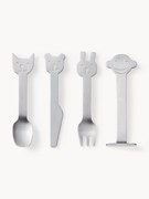 Matná leštená súprava detského príboru Animal Friends, 4 ks