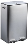 Odpadkový kôš 2x30L RD51208, strieborná